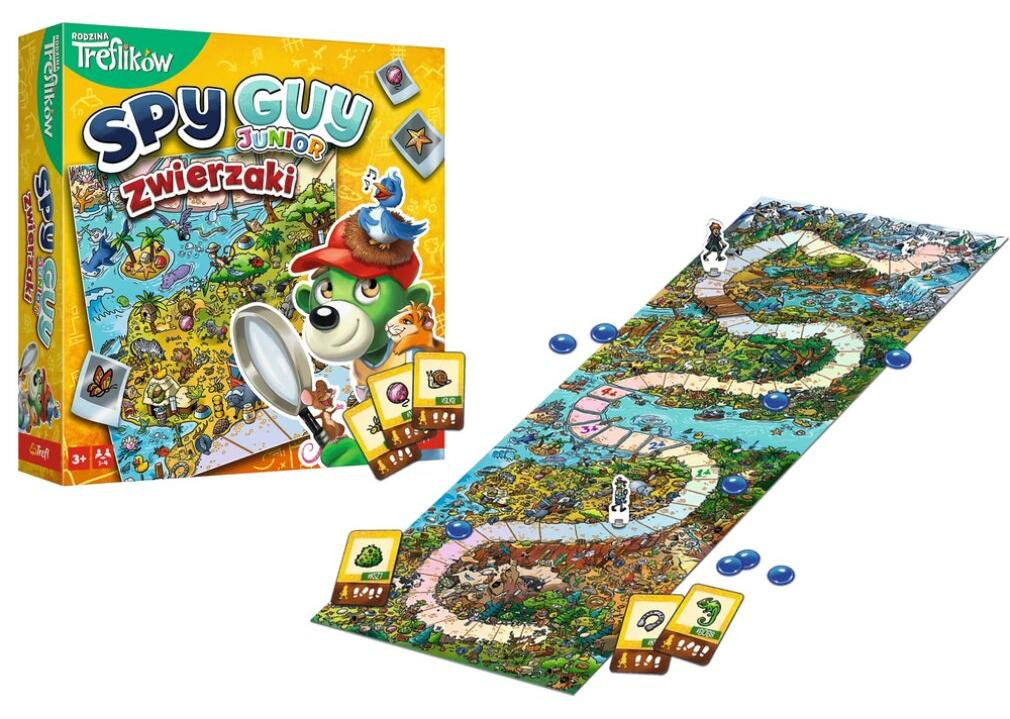 Trefl Gry Spy Guy Junior Familiespel Dieren Trefl 02595