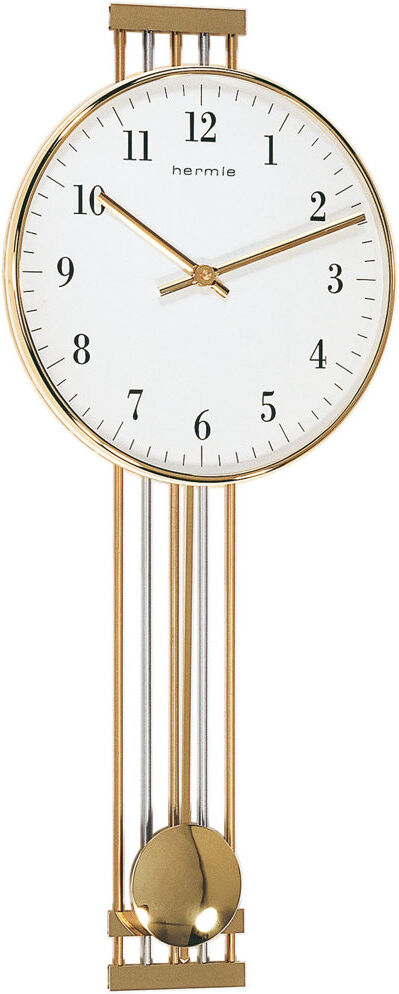Hermle Uhrenmanufaktur Pendulum Wall Clock Gold;Weiß 24cm W X 56cm H X 7cm D