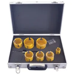 technocraft, Lochsäge, HM-Lochsägensatz PRO-FIT (32 mm, 56 mm, 58 mm, 60 mm, 68 mm, 78 mm, 80 mm)