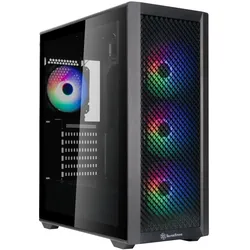 Silverstone SST-FA515XR-BG - FARA Superior Airflow ATX Mid-Tower Chassis with dual radiator support (ATX), PC Gehäuse, Schwarz