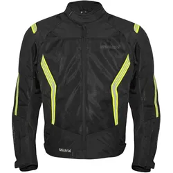 Germot Mistral Sommer Motorradjacke - schwarz-neongelb - M