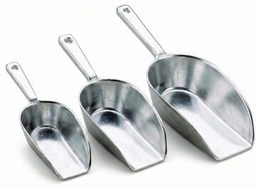 HIC Kitchen Flat Bottom Food Scoops, Set of 3