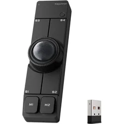 Keychron Nape Pro Wireless Trackball-Maus, schwarz, Maus + Tastatur Zubehör, Schwarz