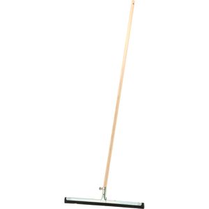 BÜMAG Wasserschieber Metall, 6100, mit Stiel 130 cm & Gummilippe, Breite 45 cm