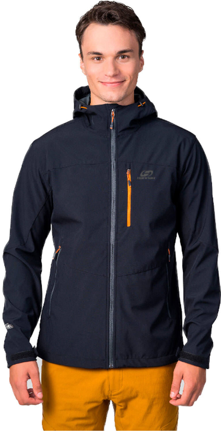 Hannah shelton lite chaqueta impermeable hombre Negro (XXL)