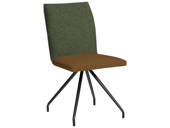 Moderano Stuhl, Olivgrün, Khaki, Metall, Rundrohr, 49x91x60 cm, Esszimmer, Stühle, Esszimmerstühle, Vierfußstühle