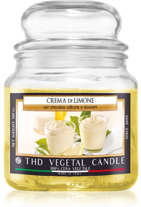 THD Italian Luxury Crema Di Limone scented candle 400 g