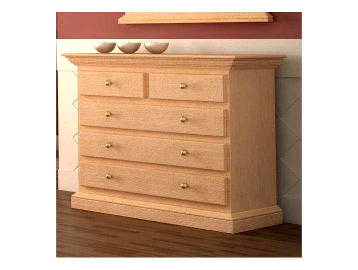 Casamia Sideboard Kommode Sideboard Duett B 101 H 88 cm 5 Schubladen Pinie massiv