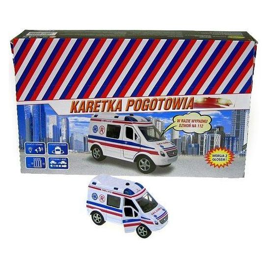 Hippo ambulance 11 cm with voice (HKG090) (HKG090)