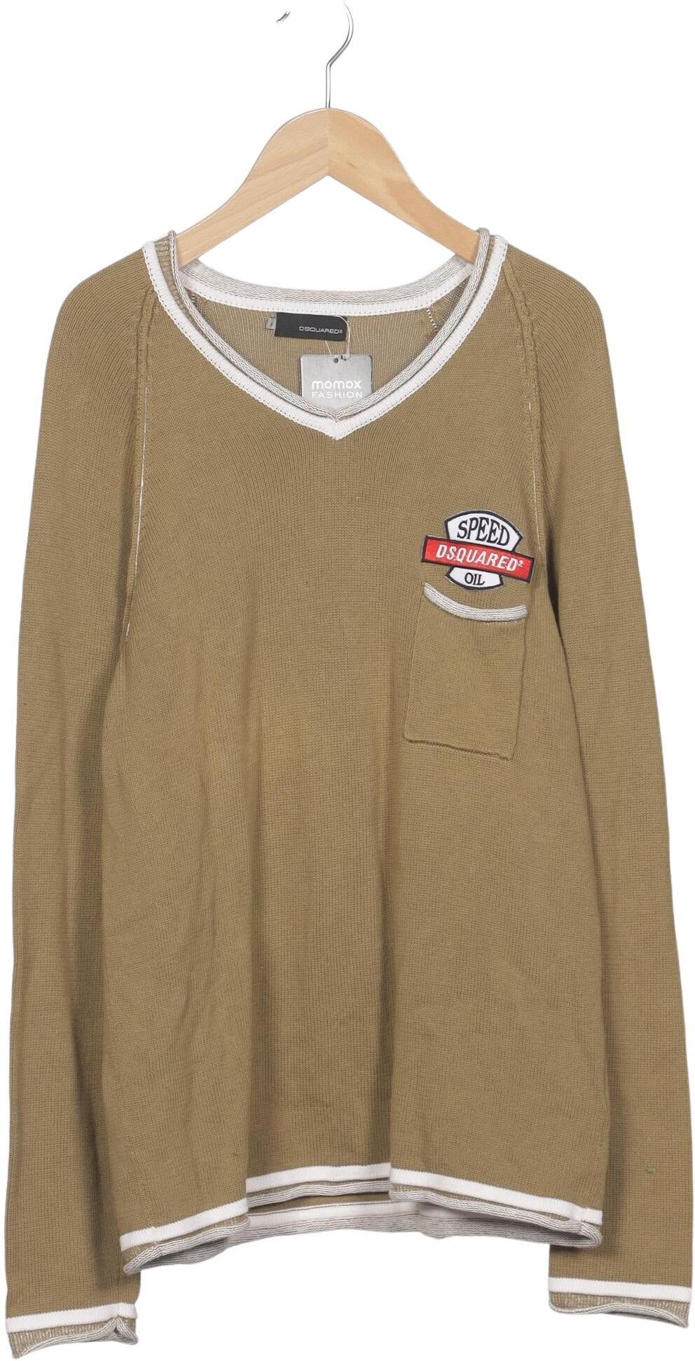 Dsquared2 Herren Pullover, Beige, Gr. M, Baumwolle - Second Hand