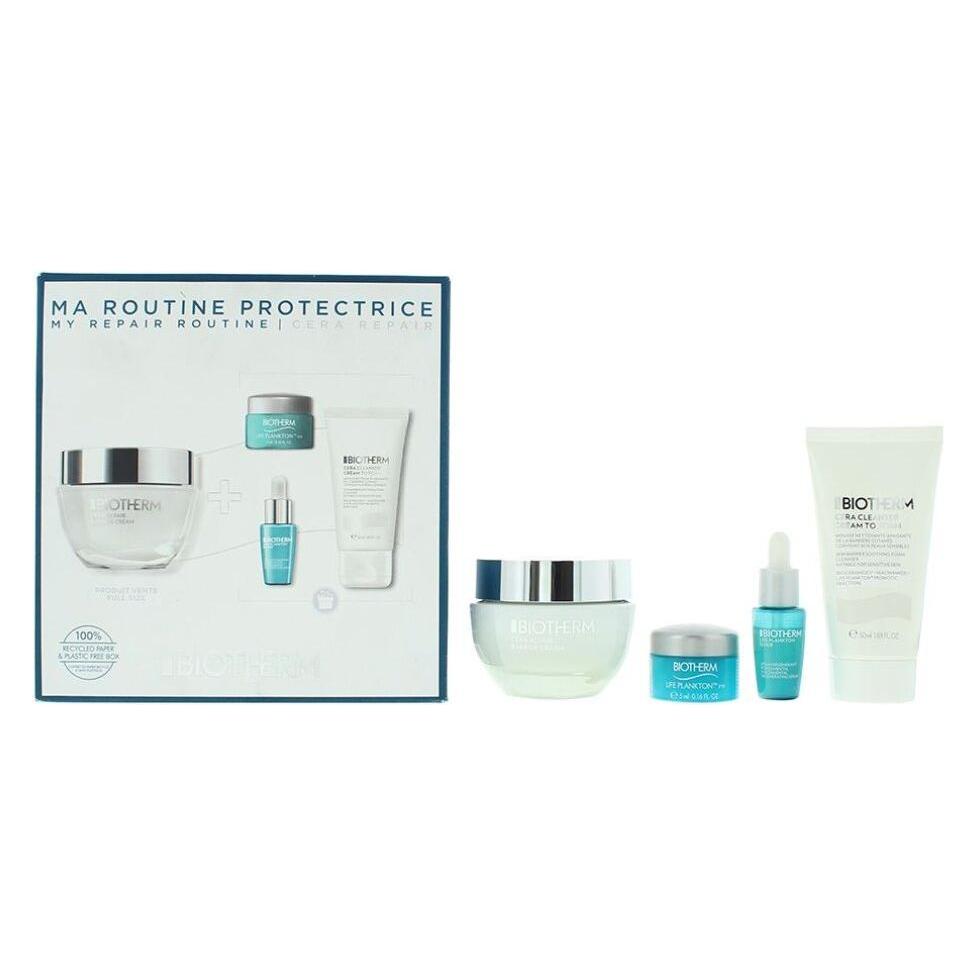 Biotherm Set Cera Life Plankton Cera Repair Barrier Cream 50ml Life Plankton Elixir 7ml Cera Cleanser Cream t (Gesichtspflege Set) (034465)