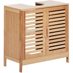 WASCHBECKENUNTERSCHRANK Heller Holzfarbton Missoula