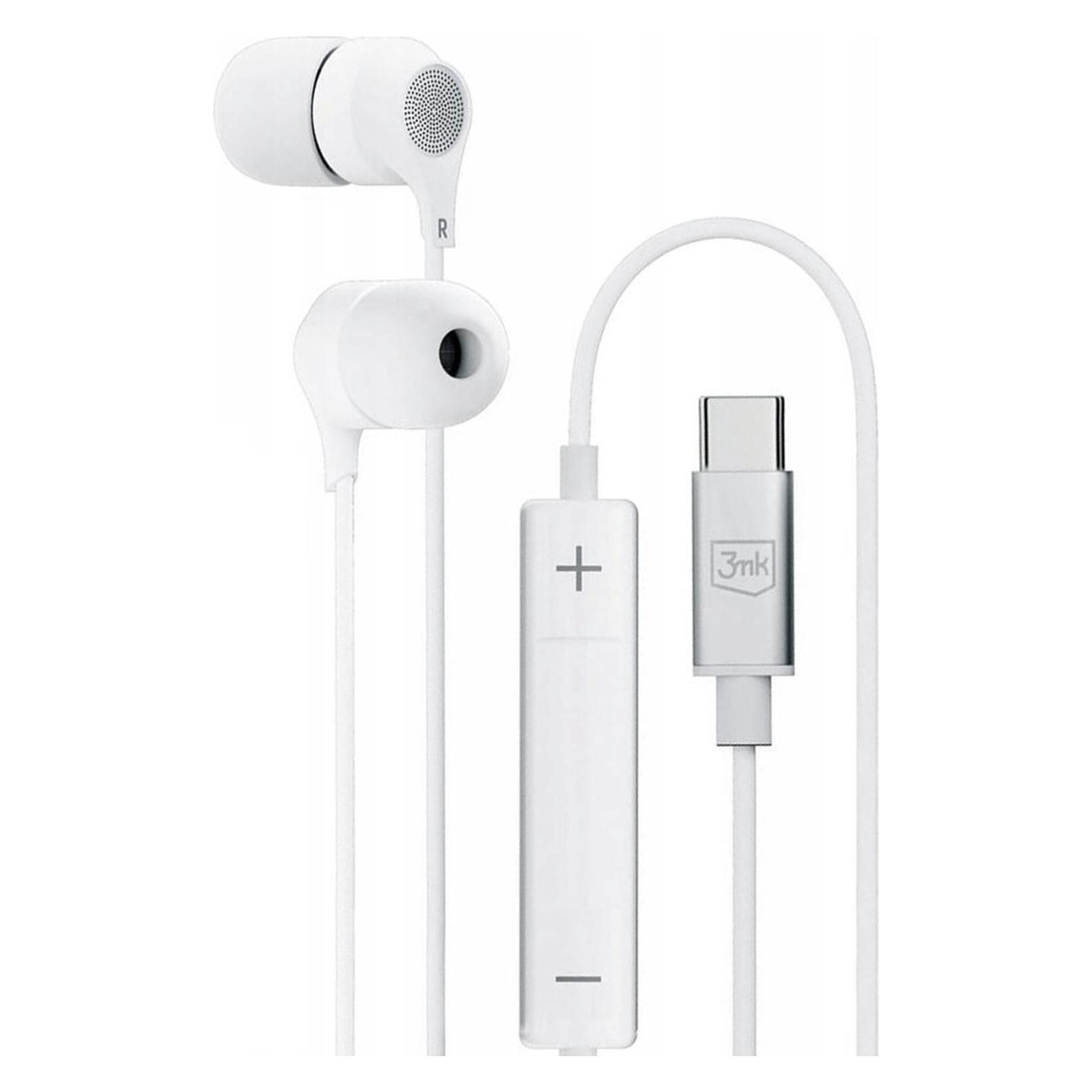 3MK Wired Earphones USB-C (Keine Geräuschunterdrückung, Kabelgebunden) (Accessories - 3mk Wired Earphones USB-C)