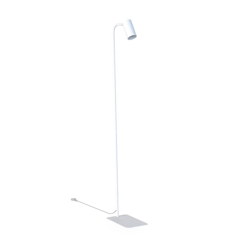 Lyora Mono moderne dubbele leeslamp - Wit - Vloerlamp