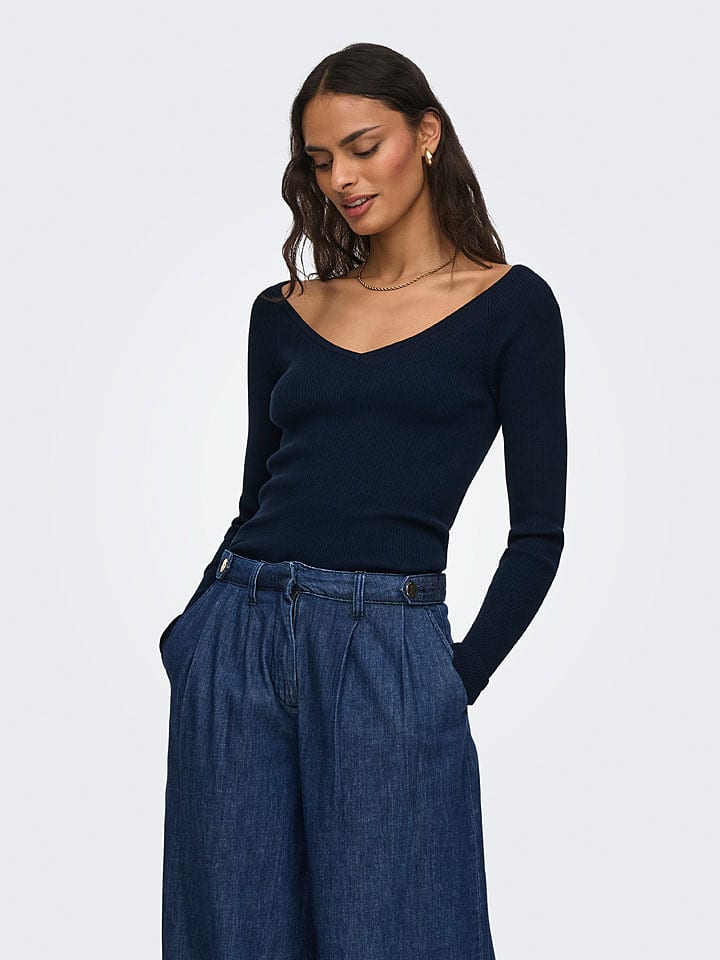 JDY Pullover "Nanna" in Dunkelblau - XS