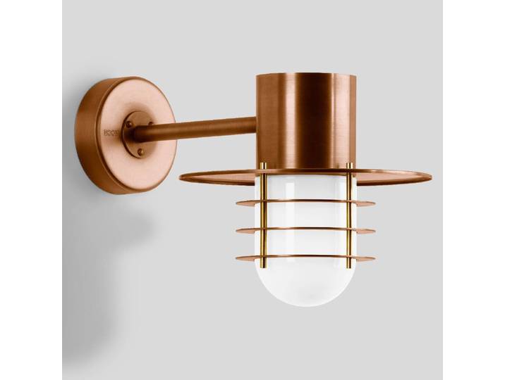 BEGA Außenwandleuchte 31171K3, kupfer, Kupfer, Modern, Laternenform