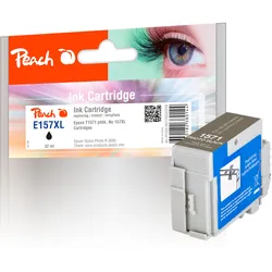 Peach Tintenpatrone foto schwarz kompatibel zu Epson T1571PHBK, C13T15714010