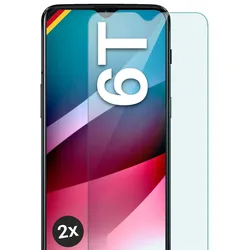 moex Klares Panzerglas für OnePlus 6T – passgenaue 9H Schutzfolie für zuverlässigen Displayschutz – ShockProtect Klar