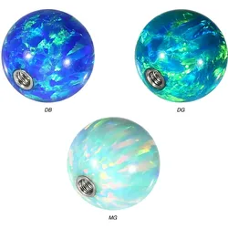 SET Synthetischer Opal Schraubkugel mit Chirurgenstahl-Gewinde