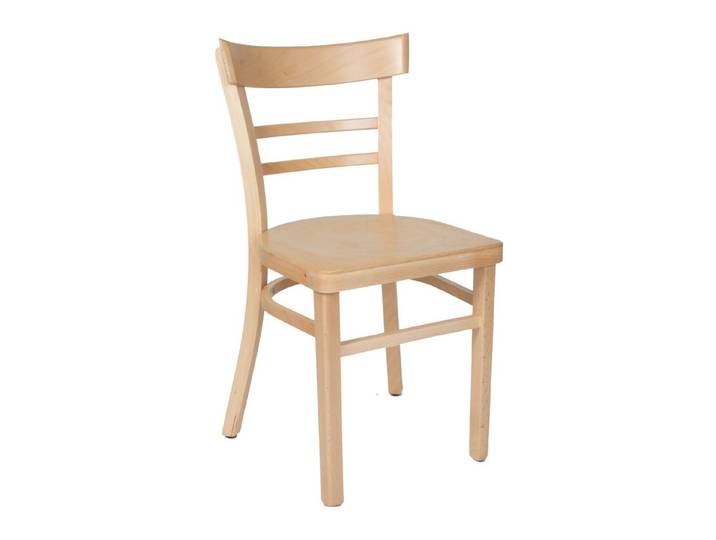 einrichtungsdesign24 Küchenstuhl Küchenstuhl Laura farbiger Holzstuhl Esstisch Esszimmer Retro Vintage, Gestell Massivholz