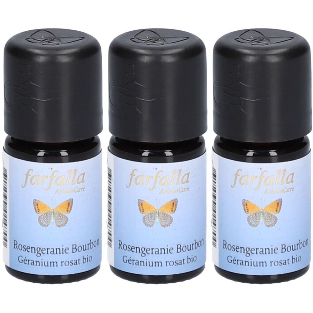 Farfalla Rosengeranie Bourb Äth/Öl Bio Cru 5 ml x3 3x5 Ätherisches Öl
