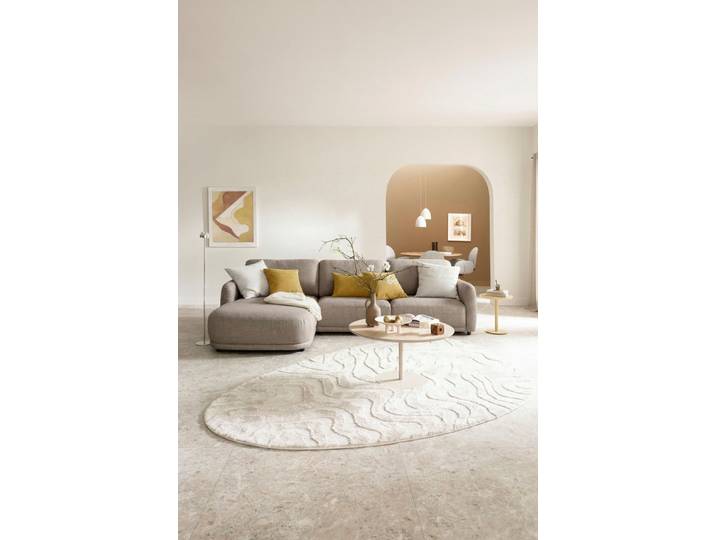 SCHÖNER WOHNEN-Kollektion Ecksofa Wonder, organisches Design, Breite 318cm, schmale Armlehnen, L-Form, Sanfte Kurven, Kammerkissen-Komfort & maximale Entspannung