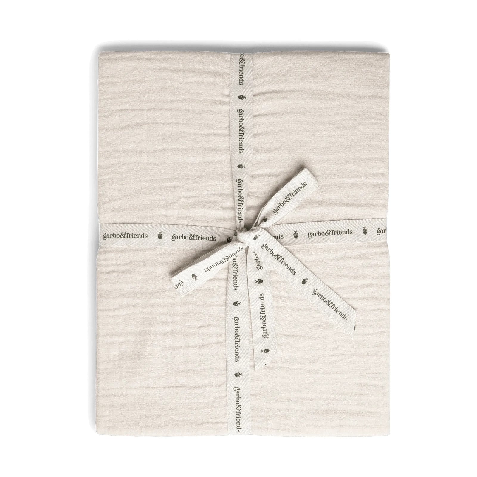 Garbo&Friends Eggshell Muslin hoeslaken voor baby's B/D/H: 120 x 60 x 20 cm