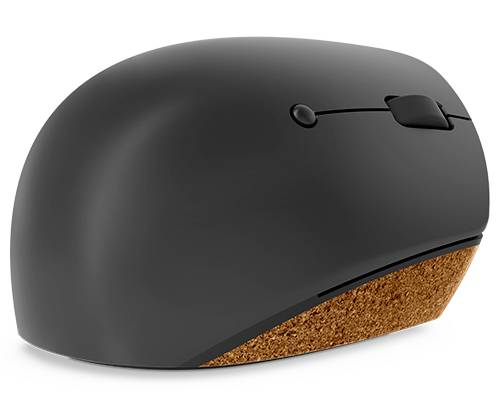 Lenovo Go Wireless Vertical Ergonomische Maus Kabellos Optisch Grau, Holz 6 Tasten 2400 dpi Ergonomisch