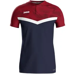 Jako Polo Iconic - marine/chili rot - 2XL