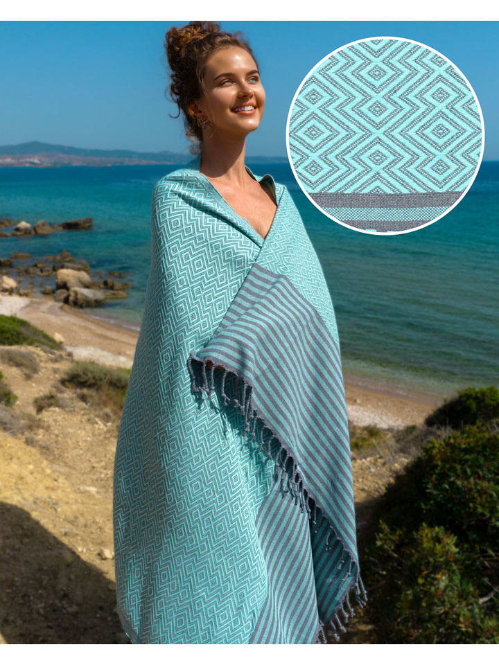 Samimi Hamamtuch in Mint - (L)180 x (B)100 cm - onesize