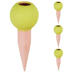Relaxdays Tonkegel Tennisball 4er Set Gelb,Hellbraun