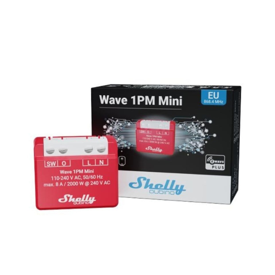 Shelly Wave 1PM Mini Z-Wave Relais