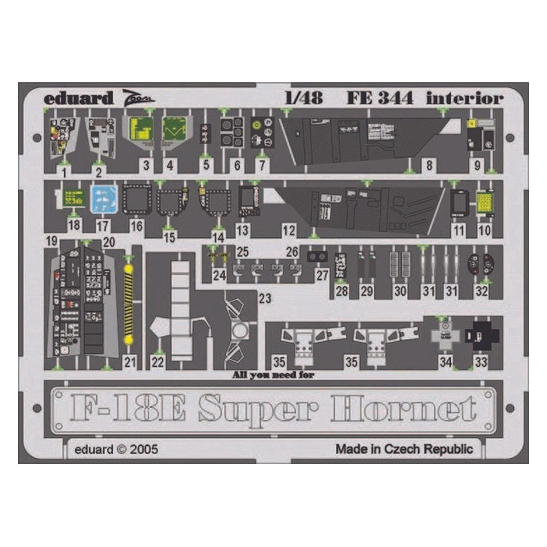 Eduard F-18E Super Hornet interior FE344 (FE344)
