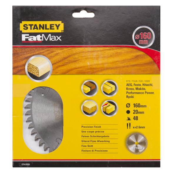 Stanley Piła tarczowa z węglikiem TCT/HM FATMAX 160x20mm 48zębów (STA15535) (35769624)