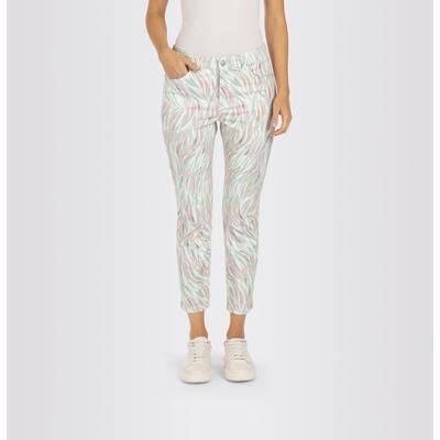 7/8-Hose MAC "Dream Summer", Damen, Gr. 32, Länge 28, grün (dust, mint grün), Denim/Jeans, Obermaterial: 88% Baumwolle, 8% Elastomultiester, 4% Elasthan, unifarben, figurbetont knöchelfrei, Hosen 7/8-Hose, Hochelastische Qualität