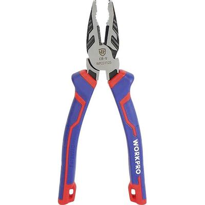 WorkPro WP231125 Elektronik- u. Feinmechanik Kombizange 200mm