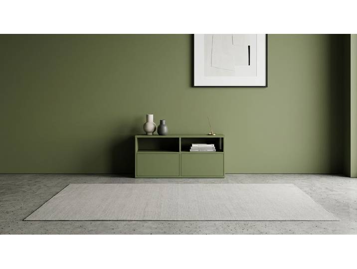 Grünes Sideboard nach Maß - Kommode, Grün, Maßgefertigt MDF Lackiert Reseda­grün