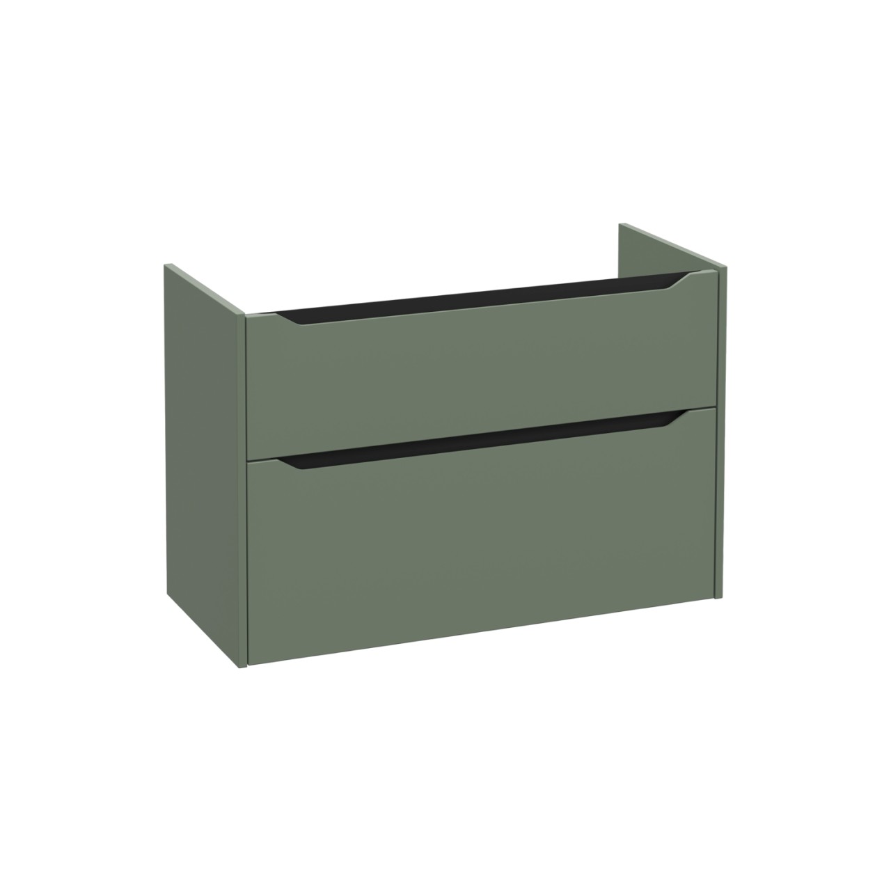 VitrA New Integra Square Waschtischunterschrank mit 2 Vollauszügen 97 x 45 x 65 cm Matt,80260 80260