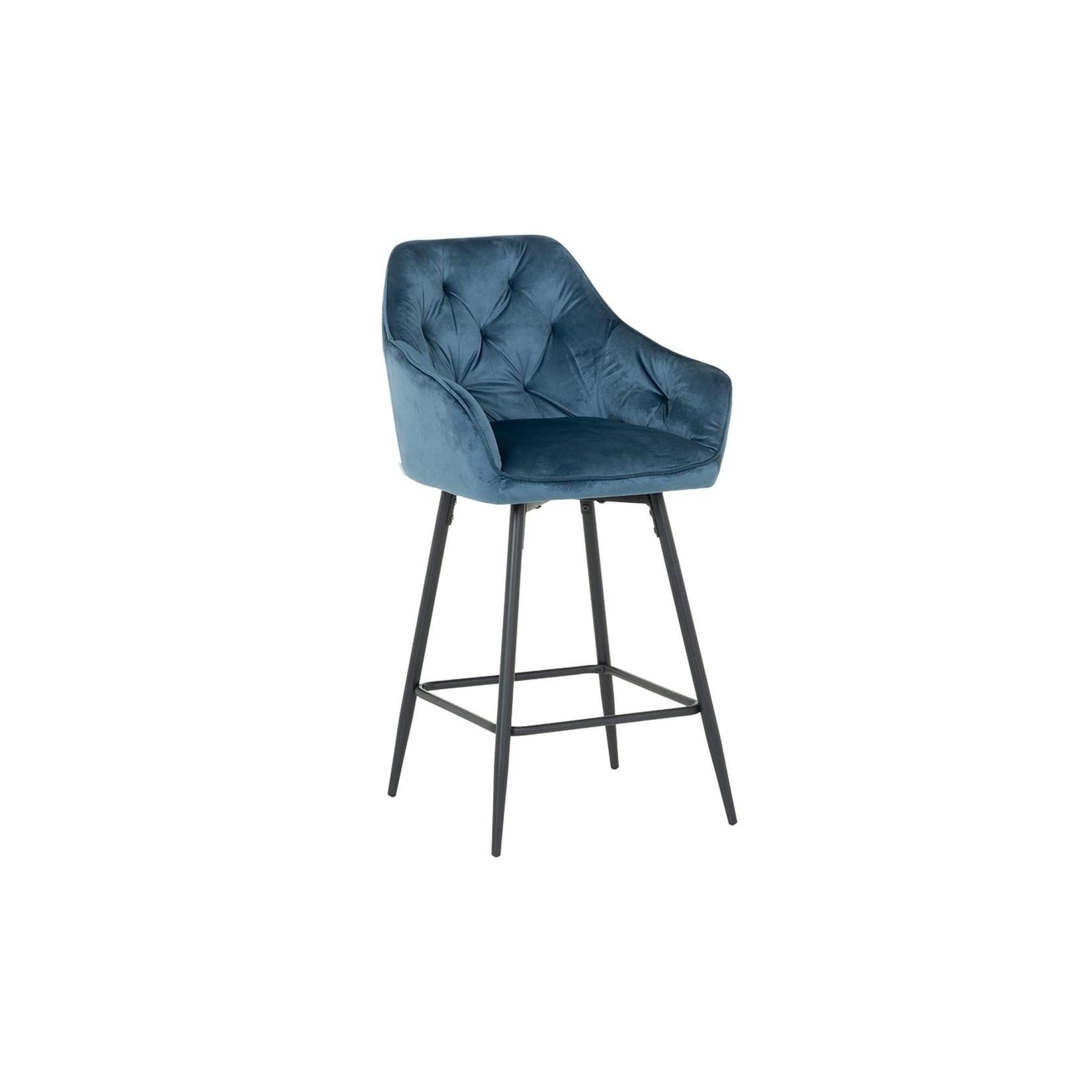 2er-Set Carmen LAZIO Barhocker – Blau