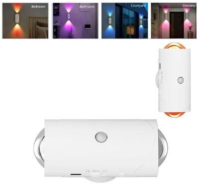 Inspired Finds RGB Motion Sensor Wall Light Outdoor Waterproof LED Atmosphere Lamp RGB Motion Sensor Wall Light Outdoor Waterproof LED Atmosphere Lamp