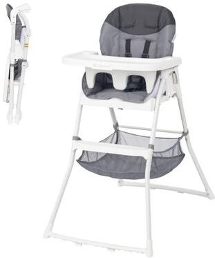 Baby Trend Flat Fold High Chair, Stellar Grey