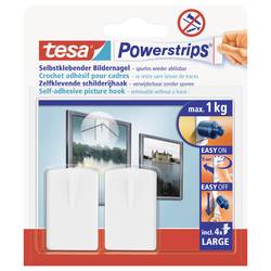 tesa POWERSTRIPS® Bilder-Nagel Weiß Inhalt: 2 St. 58031-00020-20