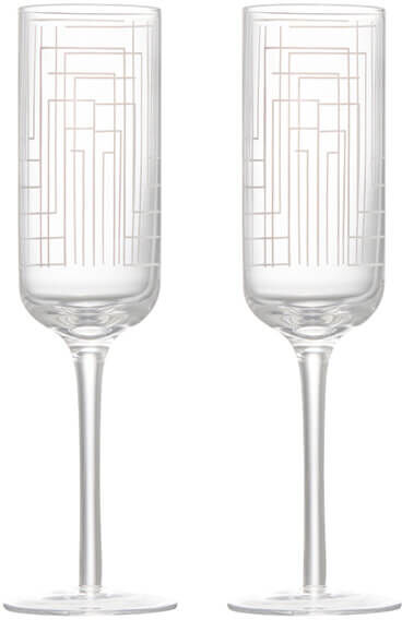 Anton Studios Anton Studio Designs Maze Set Of 2 Champagne Flutes