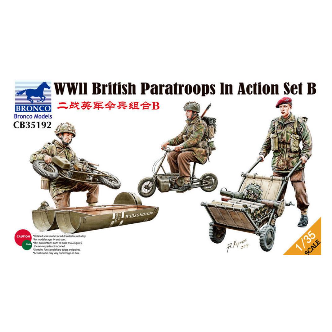 Bronco WWII British Parattroops In Action Set B (CB35192)