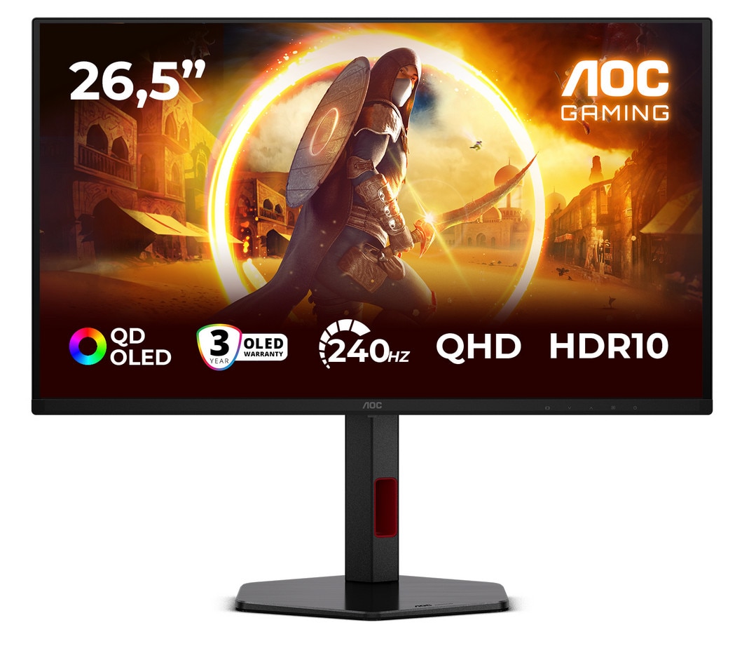 AOC Q27G4ZDR 26.5 Zoll QHD QD-OLED Gaming Monitor 16:9 DP/HDMI 240 Hz