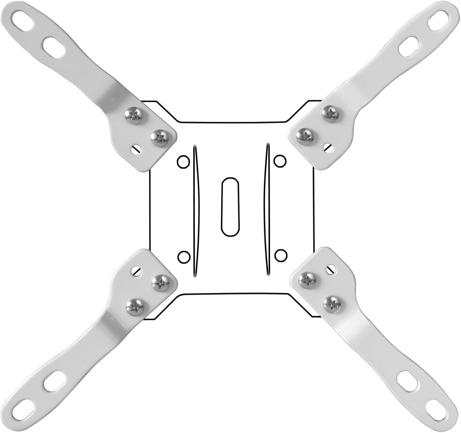oCreon VESA Adapter Wit - 4 stuks - Verlenging voor monitorbeugels VESA 100 - 10 cm - Model AD6W