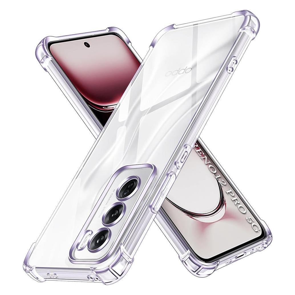 Techsuit - Shockproof Clear Silicone - Oppo Reno12 Pro - Clear (Oppo Reno12 Pro) (56357354)