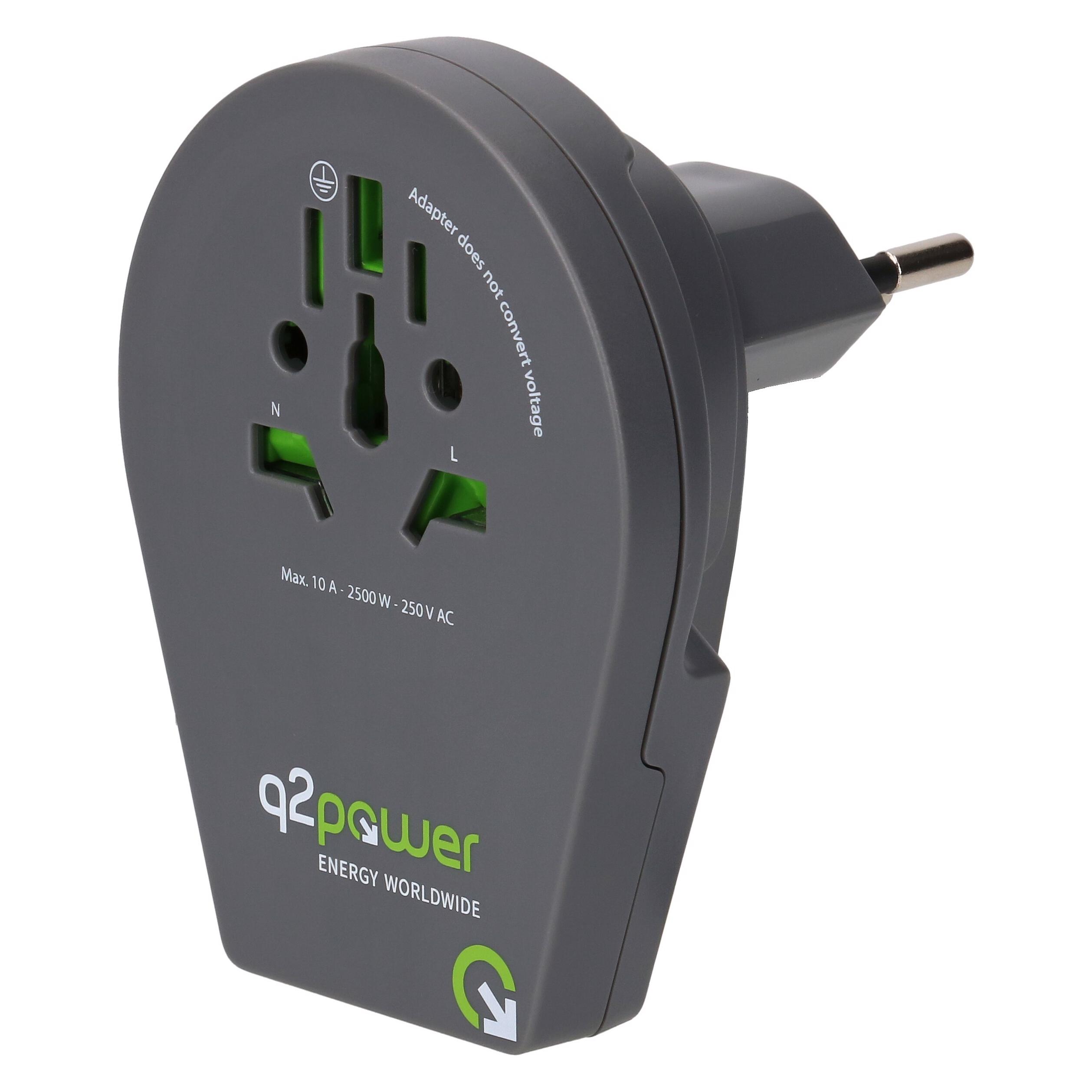 Q2 Power Reiseadapter (q2-1-1.00200-TH)