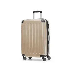Alex - Koffer Hartschale Champagner glänzend, TSA, 65 cm, 74 Liter