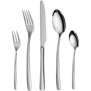 Gräwe Besteck-Set Sylt 115.110.SD, Edelstahl 18/10, für 2 Personen, silber poliert, 10-teilig